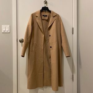 Kenneth Cole lightweight spring camel overcoat